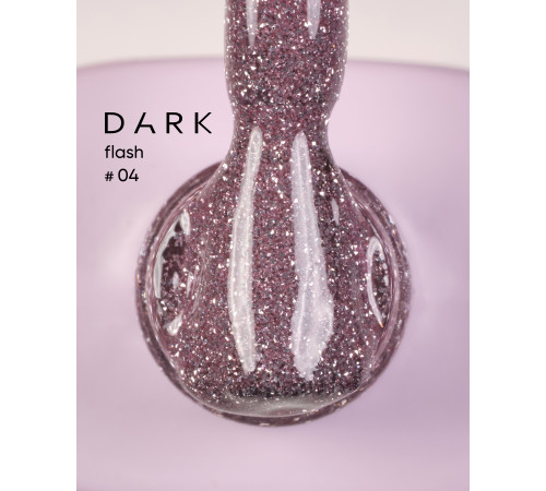 Гель-лак світловідбиваючий DARK Flash №004, рожевий, 10 мл