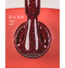 Гель-лак світловідбиваючий DARK Flash №007, вишневий, 10 мл