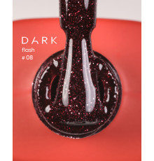 Гель-лак світловідбиваючий DARK Flash №008, винний, 10 мл