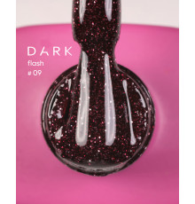 Гель-лак світловідбиваючий DARK Flash №009, бордовий, 10 мл