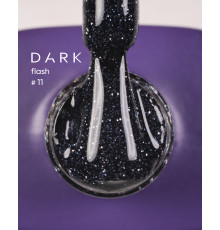 Reflective gel polish DARK Flash No. 011, plum, 10 ml