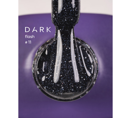 Reflective gel polish DARK Flash No. 011, plum, 10 ml