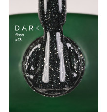 Reflective gel polish DARK Flash #013, emerald, 10 ml