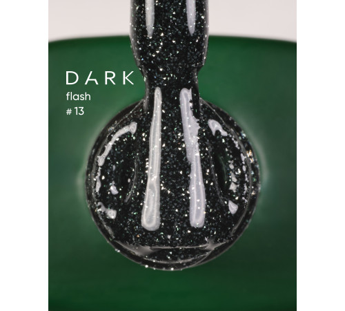 Гель-лак світловідбиваючий DARK Flash №013, смарагдовий, 10 мл