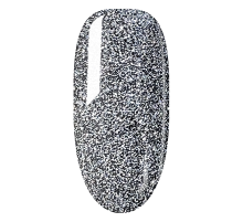 Reflective gel polish DIS Flash #01 silver, 7.5 ml