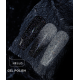 HEYLOVE Reflective Space black gel polish with holographic glitter, 15 ml