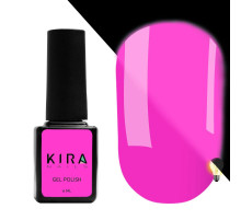 Гель-лак флуоресцентний Kira Nails FLUO №008 ягідний, 6 мл