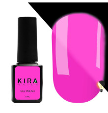 Гель-лак флуоресцентний Kira Nails FLUO №008 ягідний, 6 мл