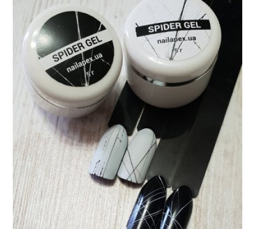 Гель-павутинка NailApex Spider gel White білий 5 мл