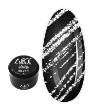 Гель-паутинка светоотражающая ART Reflective Spider gel, серебряная, 5 мл