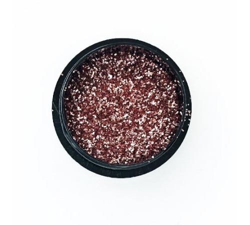 Глітер для дизайну нігтів Rose gold