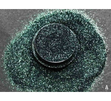 Emerald nail design glitter