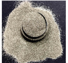 Glitter for nail design warm silver