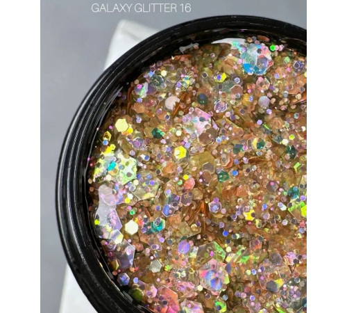 Глітерний гель SAGA galaxy glitter №16, 5 г
