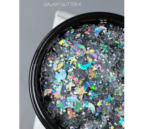 Глітерний гель SAGA galaxy glitter №4, 5 г