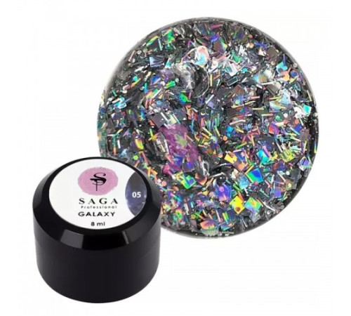 Глітерний гель SAGA galaxy glitter №5, 5 г