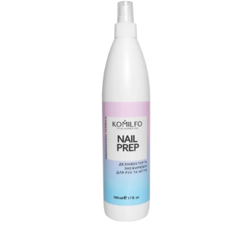 Дезінфектор та знежирювач для нігтів Komilfo Nail Prep, 500 мл