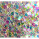 Nail decor Confetti #58 transparent with iridescence