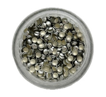Nail decor Silver metal buttons