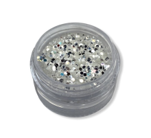Nail decor No. 14 white gold