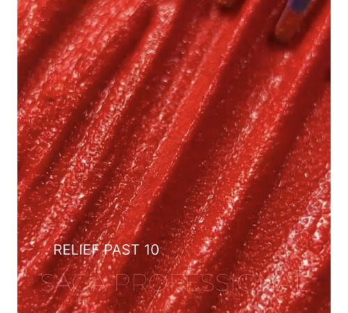 Паста декоративна Saga Relief past №10, червона, 5 мл
