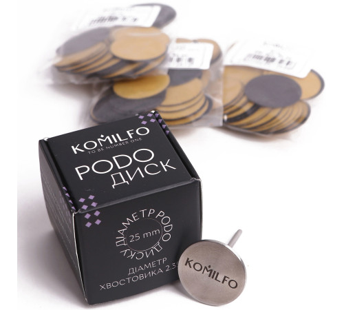 Диск-основа для педикюру Komilfo Podo, 25 мм
