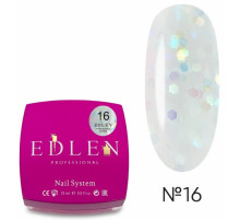 Liquid acrylic gel Edlen Water Acrygel Glitter No. 16, 15 ml
