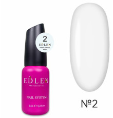 Жидкий акрил-гель Edlen Water Acrygel Nude №02 с кистью, 9 мл