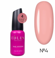 Рідкий акрил-гель Edlen Water Acrygel Nude №04 з пензлем, 9 мл