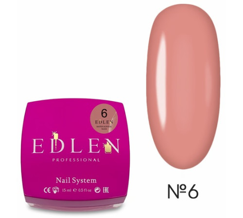 Рідкий акрил-гель Edlen Water Acrygel Nude №06, 15 мл