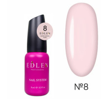 Рідкий акрил-гель Edlen Water Acrygel Nude №08 з пензлем, 9 мл