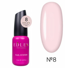 Рідкий акрил-гель Edlen Water Acrygel Nude №08 з пензлем, 9 мл