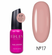 Рідкий акрил-гель Edlen Water Acrygel Nude №17, з пензлем, 9 мл