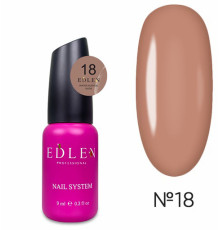 Рідкий акрил-гель Edlen Water Acrygel Nude №18 з пензлем, 9 мл