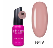 Рідкий акрил-гель Edlen Water Acrygel Nude №19 з пензлем, 9 мл