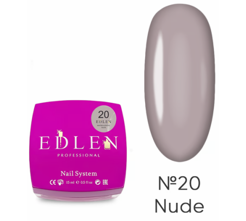 Рідкий акрил-гель Edlen Water Acrygel Nude №20, 15 мл