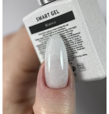 Рідкий гель HEYLOVE Smart Gel Bianco молочний з шиммером, 15 мл