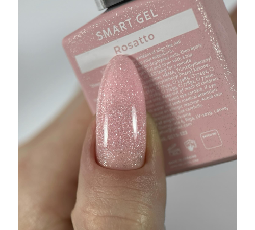 Рідкий гель HEYLOVE Smart Gel Rosatto, рожевий з блискітками, 15 мл