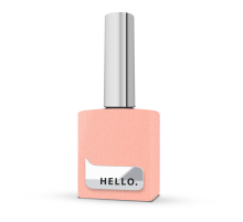 Liquid gel HEYLOVE Smart Gel Santero, peach with sparkles, 15 ml