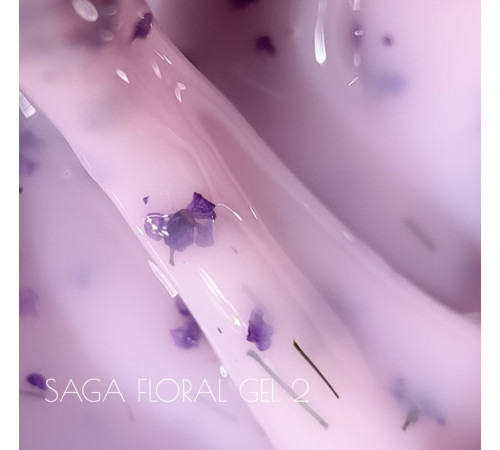 Рідкий гель для нігтів Saga Liquid Floral gel №02, 15 мл