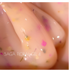 Рідкий гель для нігтів Saga Liquid Floral gel №04, 15 мл