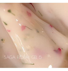 Рідкий гель для нігтів Saga Liquid Floral gel №05, 15 мл