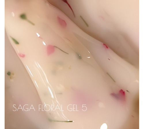 Рідкий гель для нігтів Saga Liquid Floral gel №05, 15 мл
