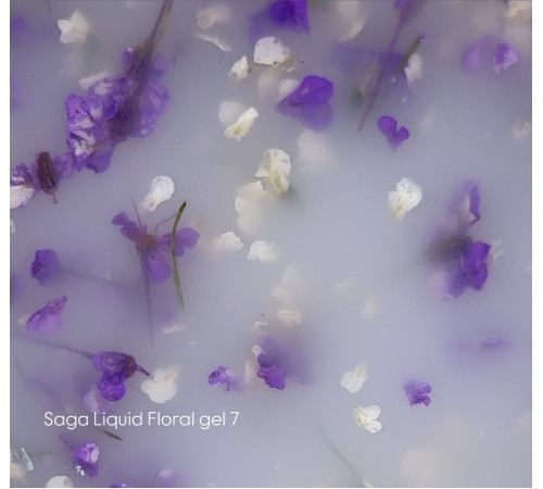Рідкий гель для нігтів Saga Liquid Floral gel №07, 15 мл