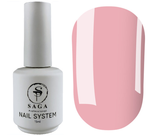 Рідкий гель для нігтів Saga Liquid gel №02, ніжно-персиковий, 15 мл