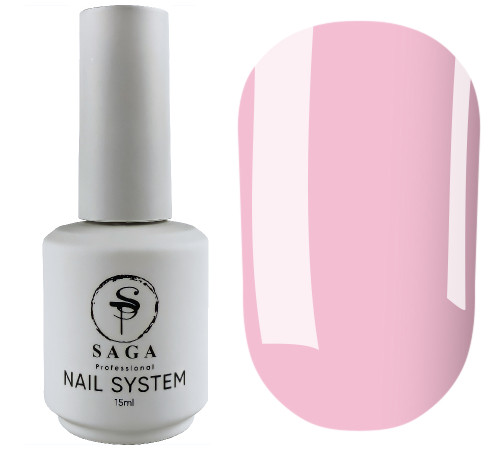 Рідкий гель для нігтів Saga Liquid gel №04, ніжно рожевий, 15 мл
