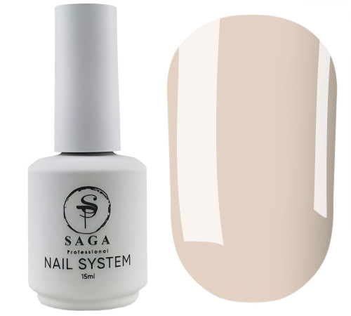 Рідкий гель для нігтів Saga Liquid gel №06, молочно-бежевий, 15 мл