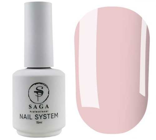 Рідкий гель для нігтів Saga Liquid gel №07, блідо-рожевий, 15 мл