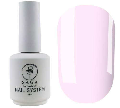Рідкий гель для нігтів Saga Liquid gel №10, вершково-рожевий, 15 мл