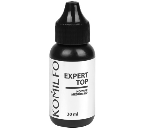 Закріплювач Komilfo Expert Top No Wipe Medium UV Top, без липкого шару, 30 мл